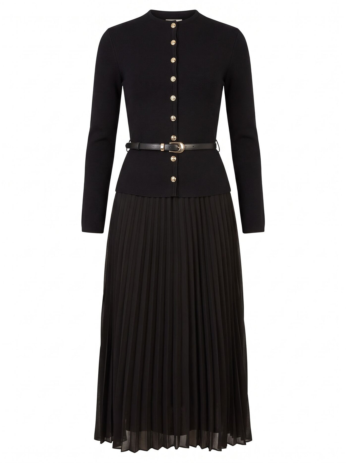 Milana Funnel Neck Midi Dress