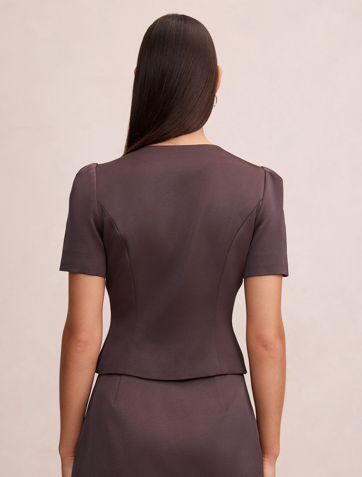 Tarni Structured Satin Blouse