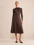 Felicity Metallic Knit Midi Dress