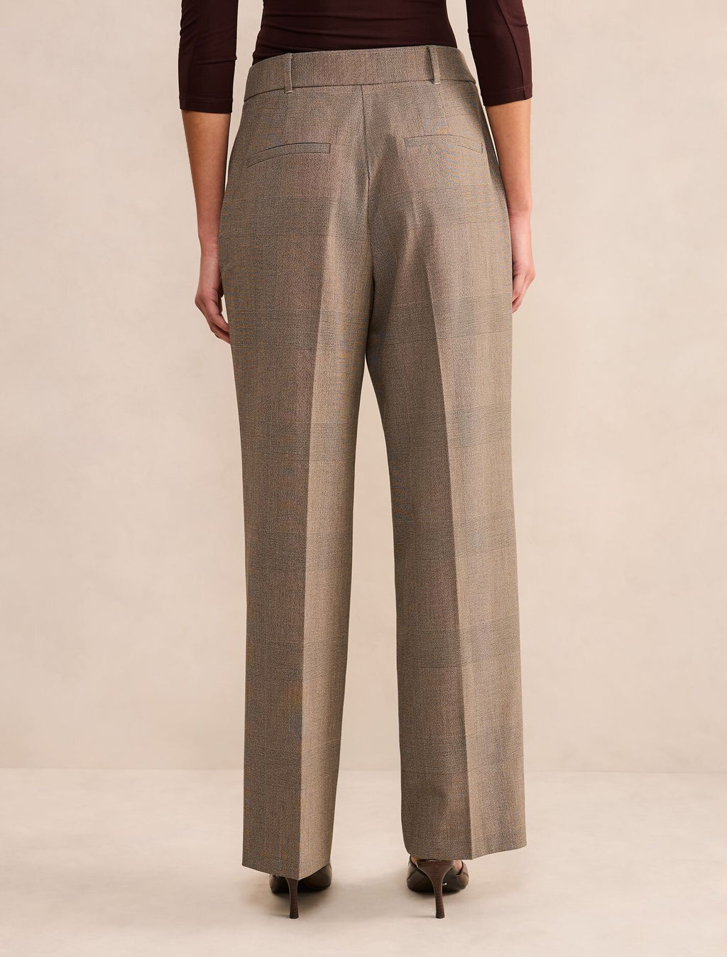 Ada Check Straight Leg Pants