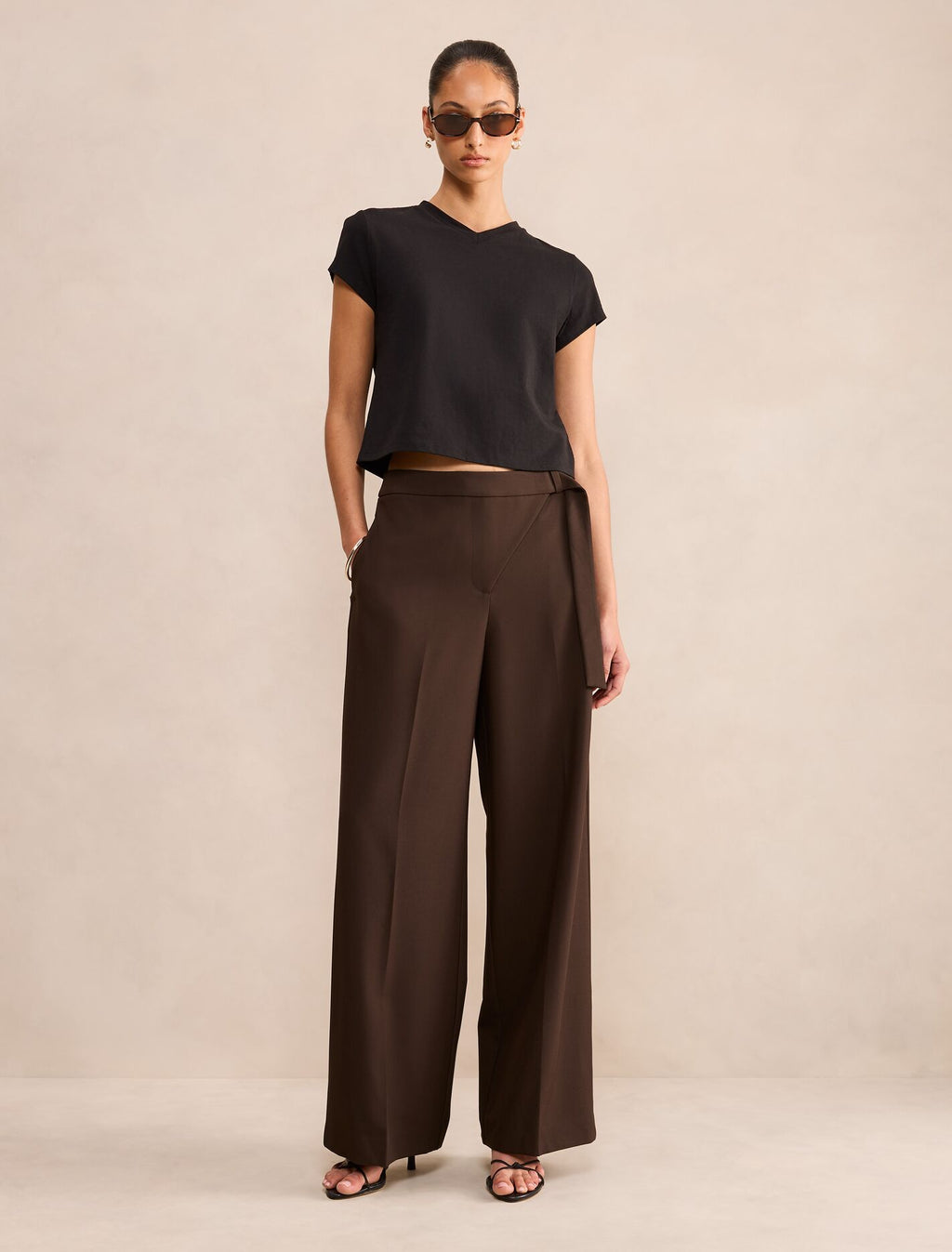 Mila Wrap Wide Leg Pants