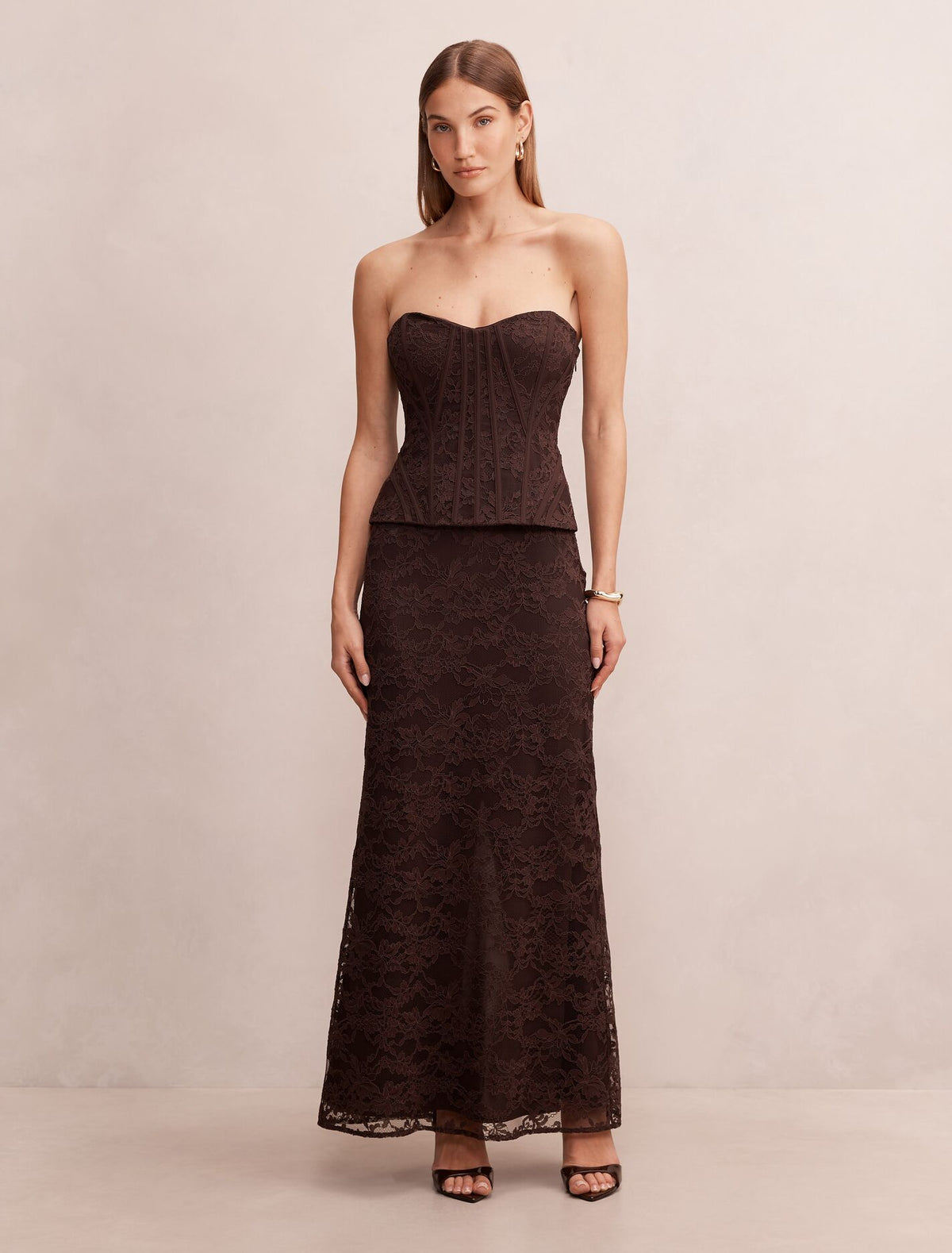 Myla Lace Corset Maxi Dress