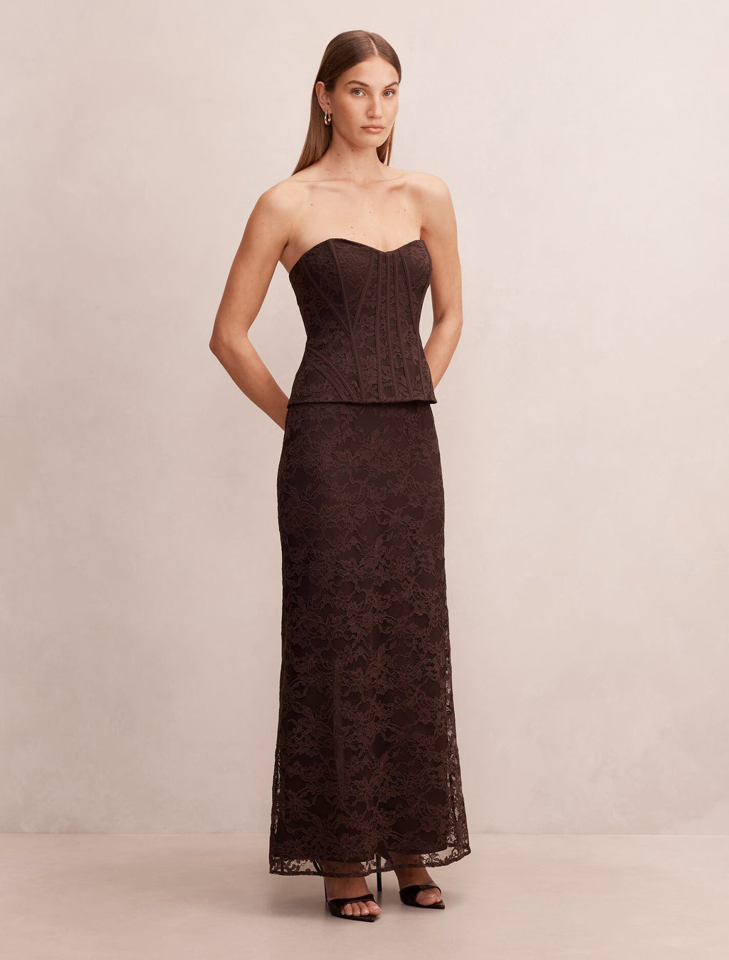 Myla Lace Corset Maxi Dress