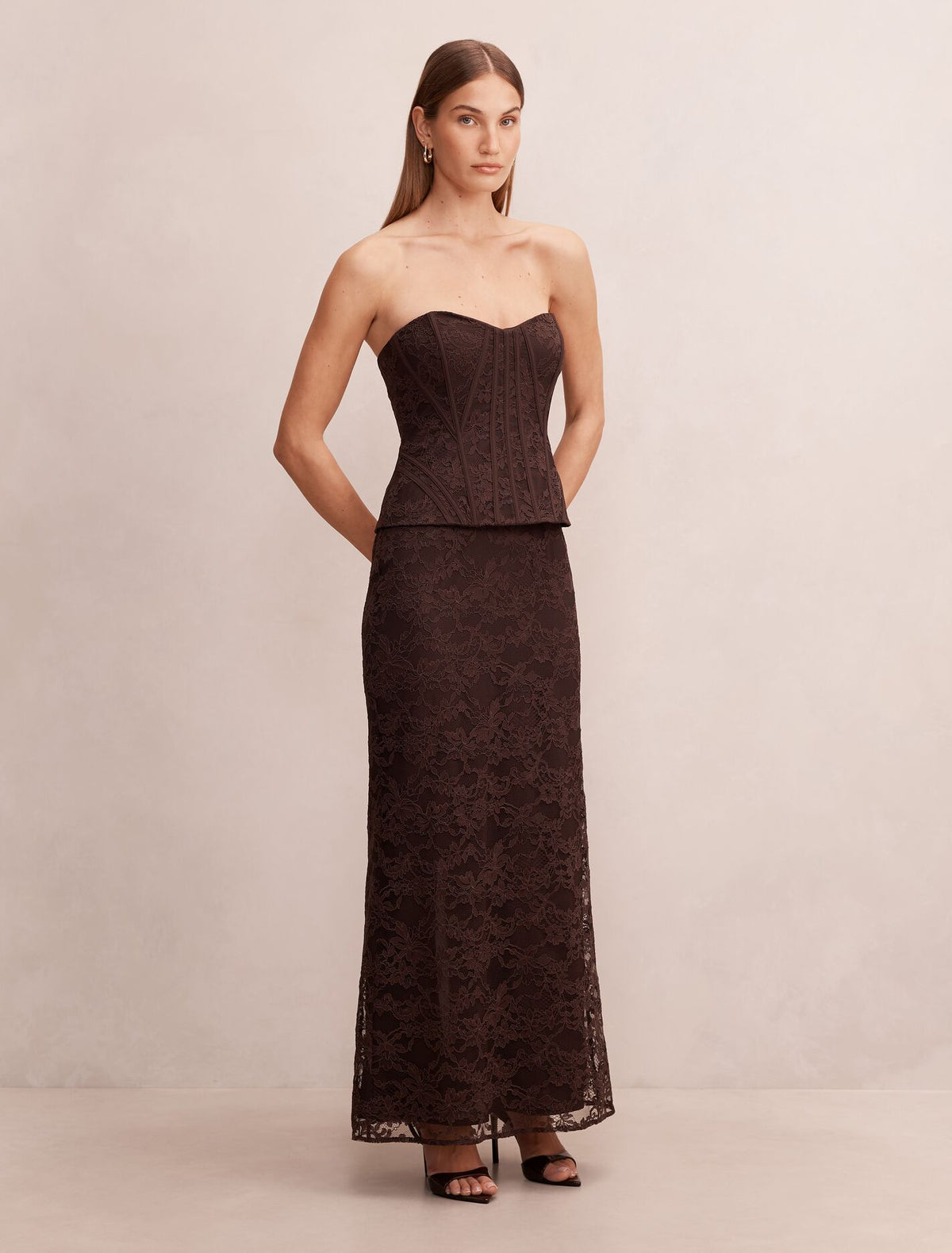Myla Lace Corset Maxi Dress