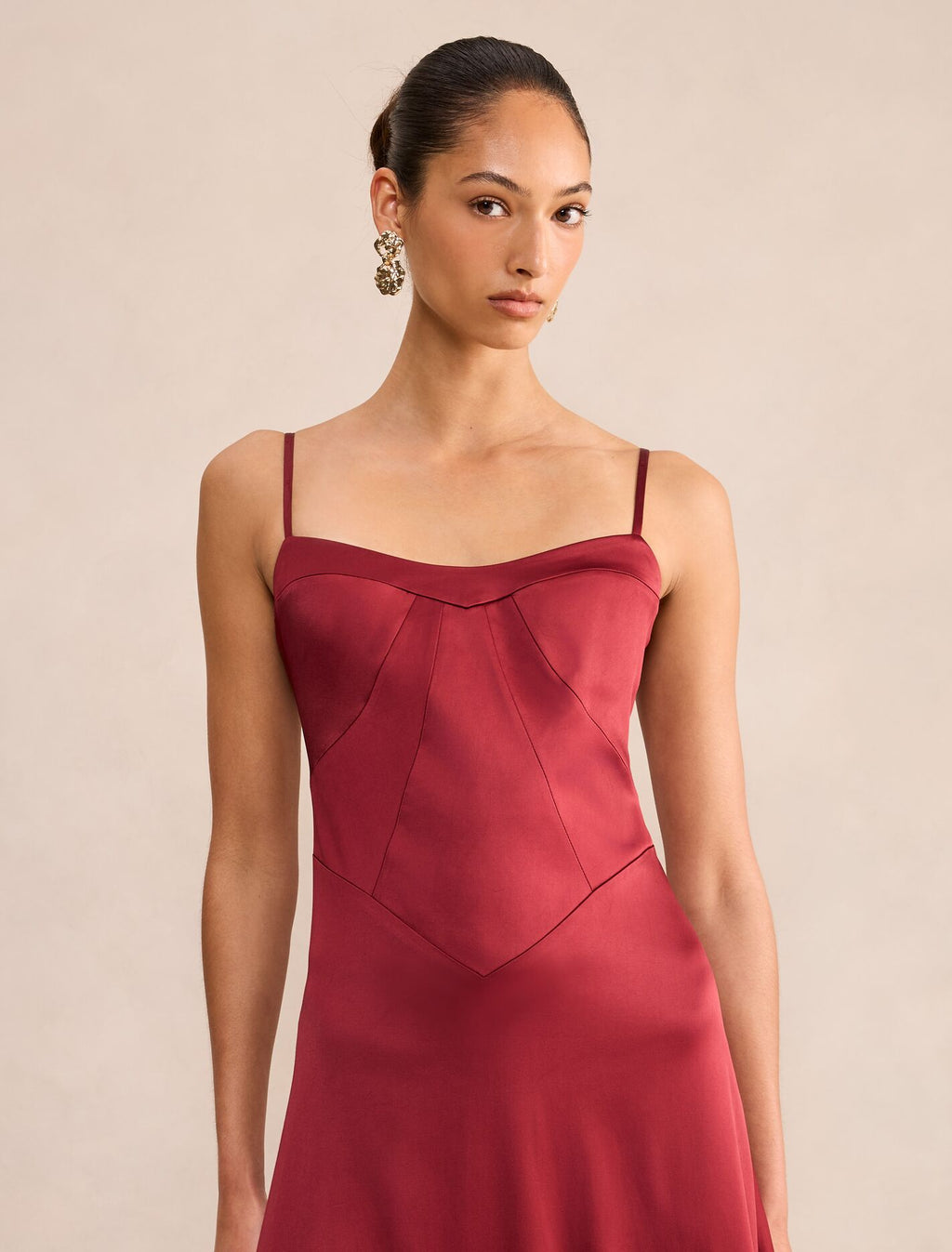 Hattie Corset Panelled Maxi Dress