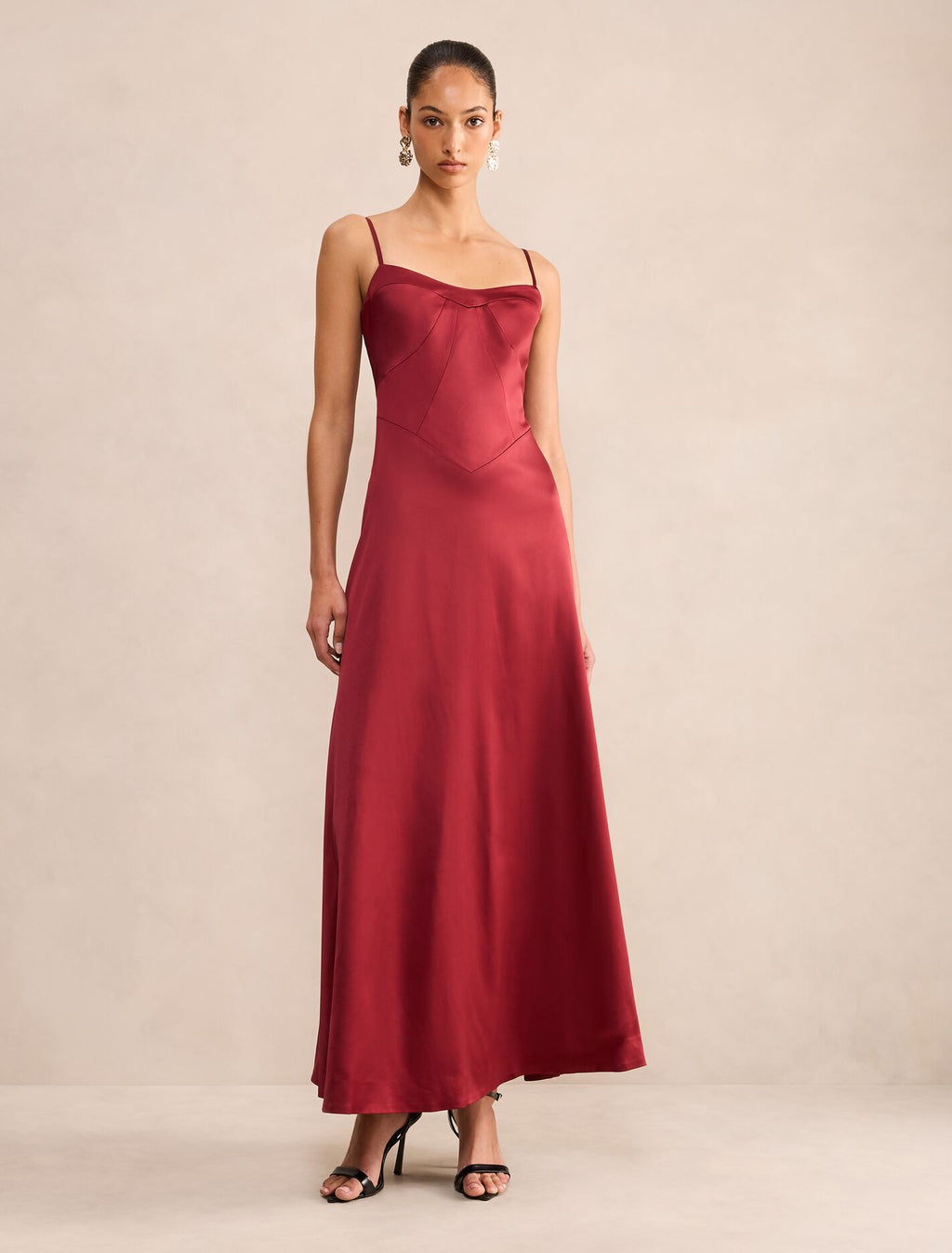 Hattie Corset Panelled Maxi Dress
