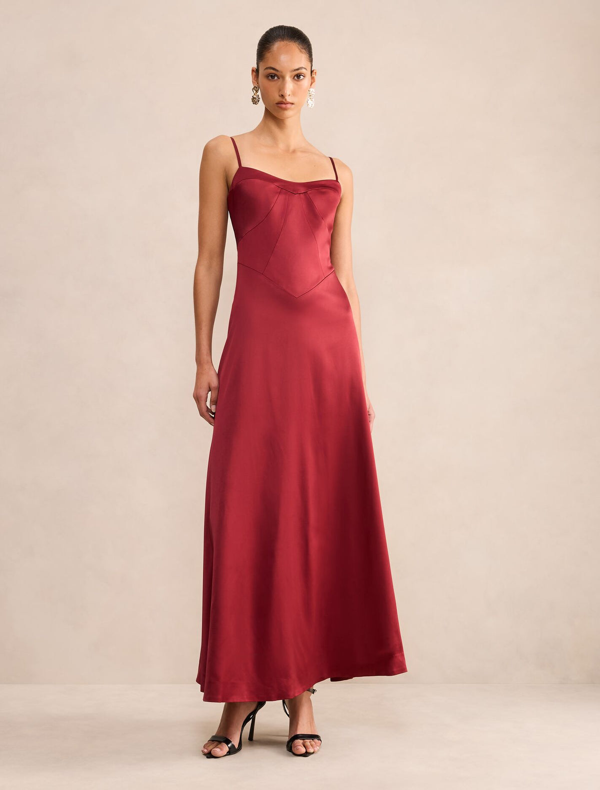 Hattie Corset Panelled Maxi Dress