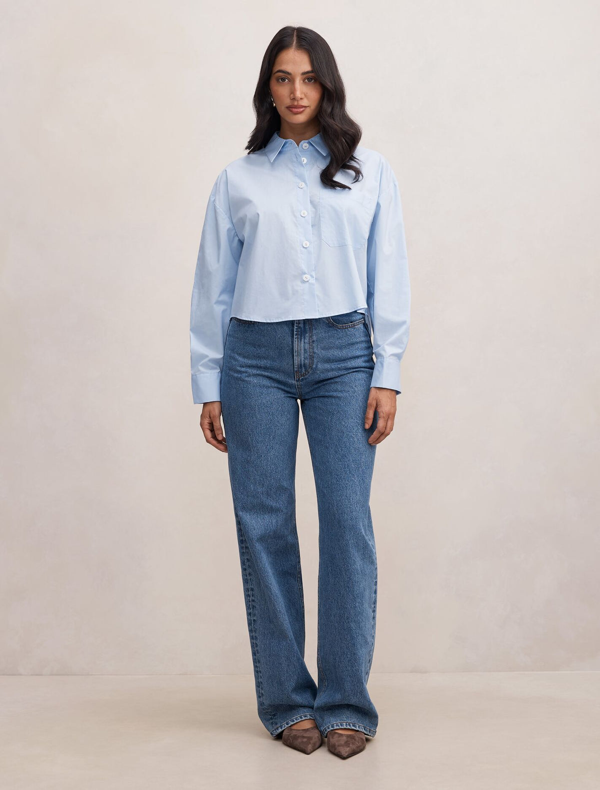 Dom Cotton Cropped Shirt