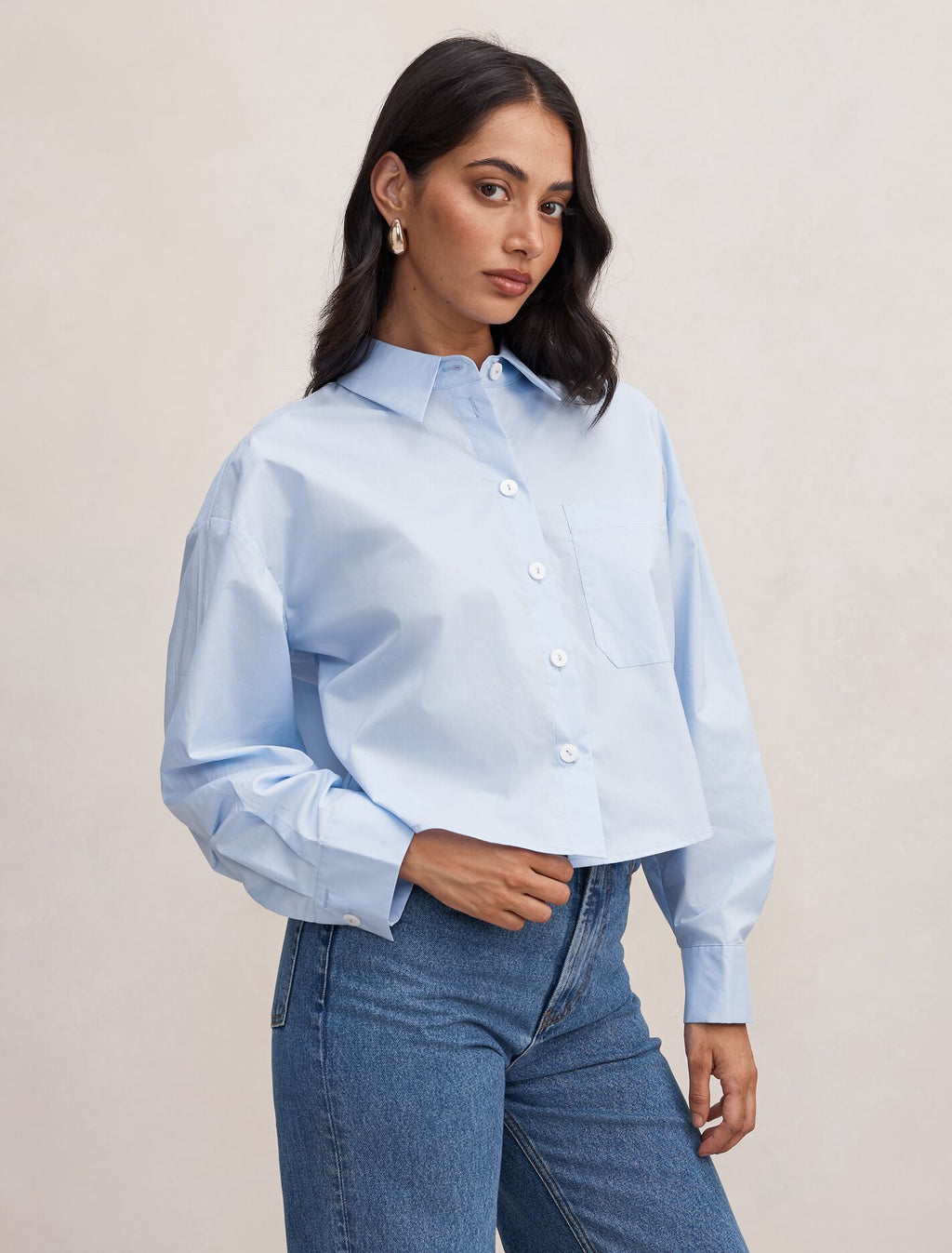 Dom Cotton Cropped Shirt