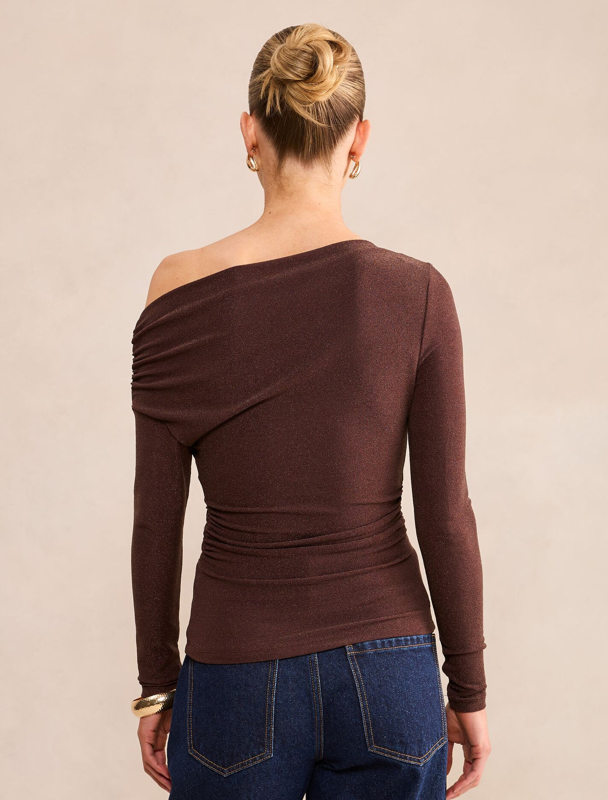 Serafina Tipped Glitter Top
