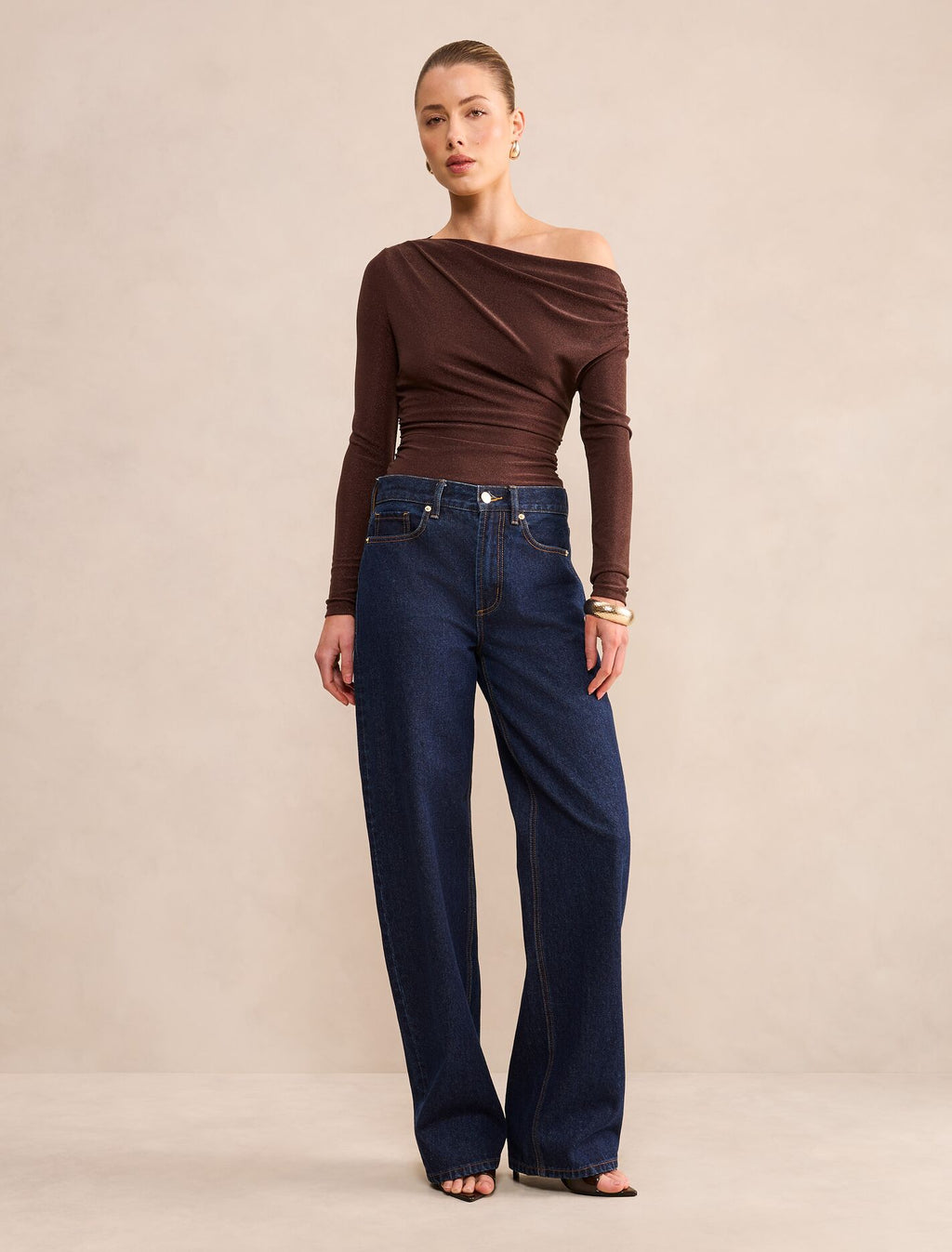 Serafina Tipped Glitter Top