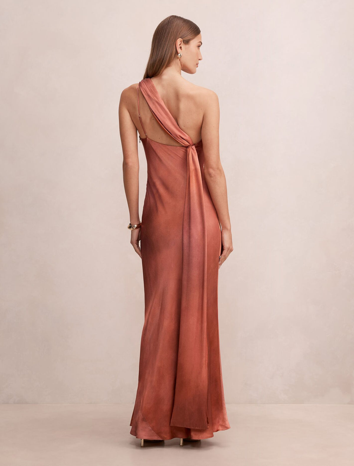 Maliah One Shoulder Sash Maxi Dress