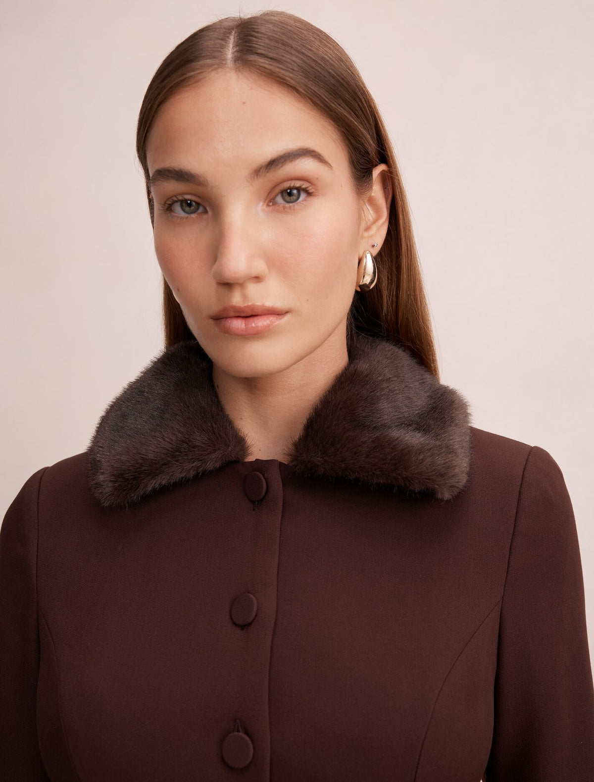 Shelby Fur Cuff Mini Dress