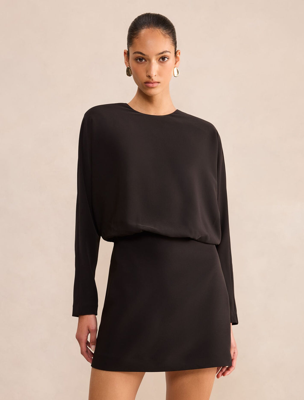Paloma Strong Shoulder Mini Dress