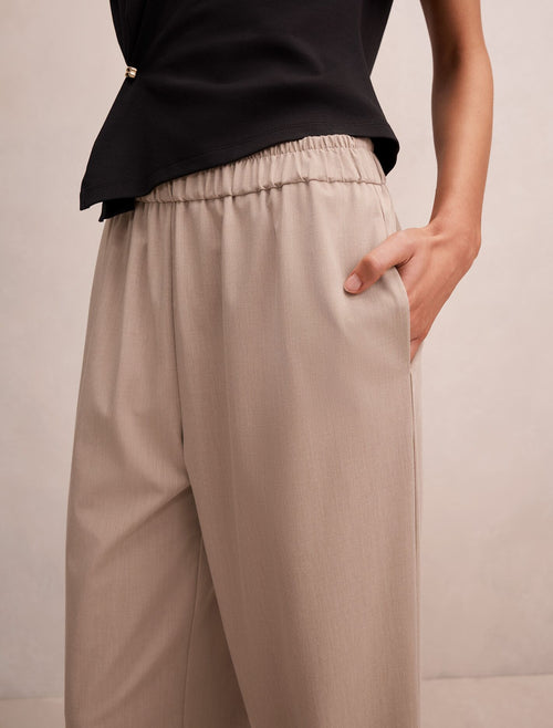 Ella Elastic Wide Leg Pant