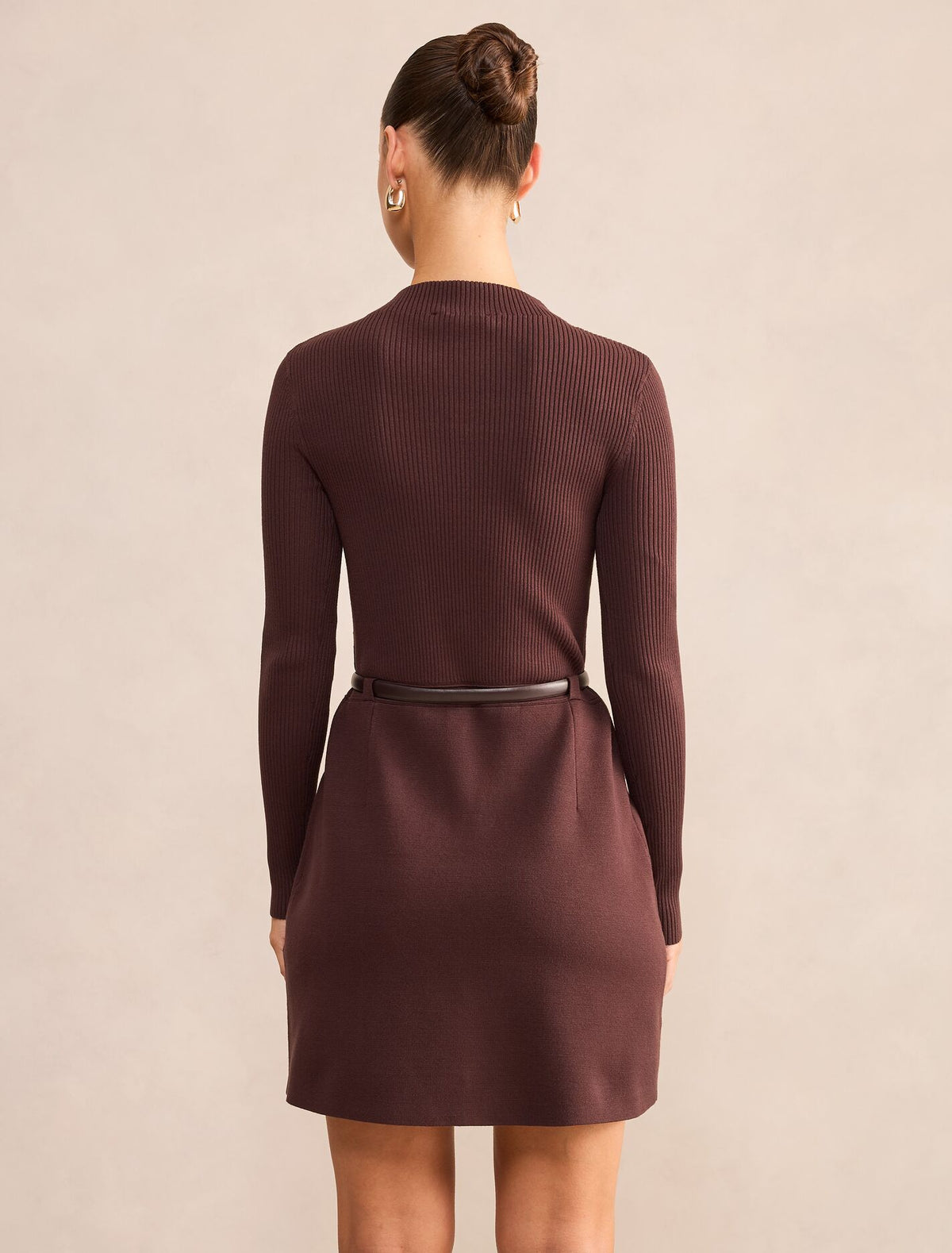Kacie Petite Knit Mini Dress