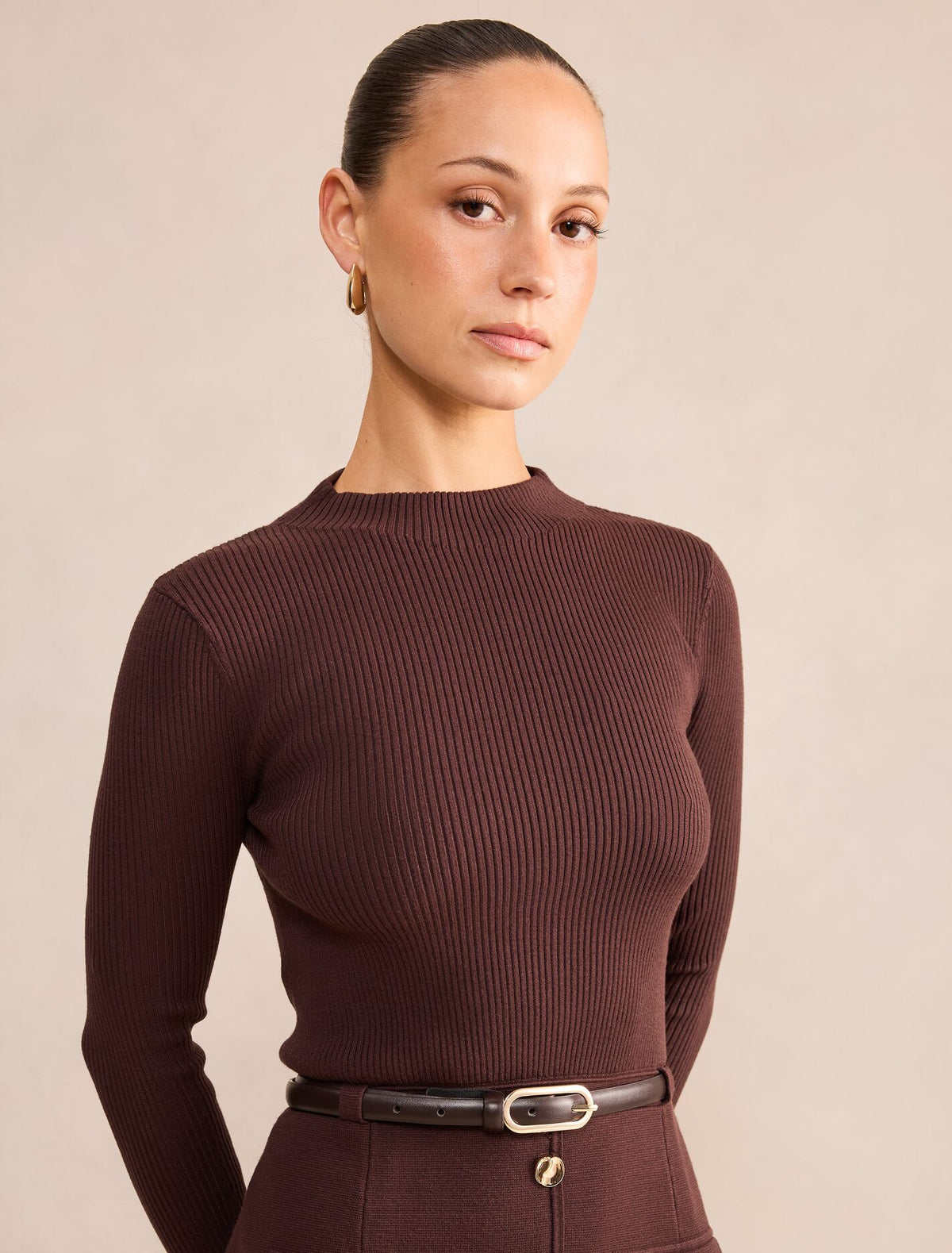 Kacie Petite Knit Mini Dress