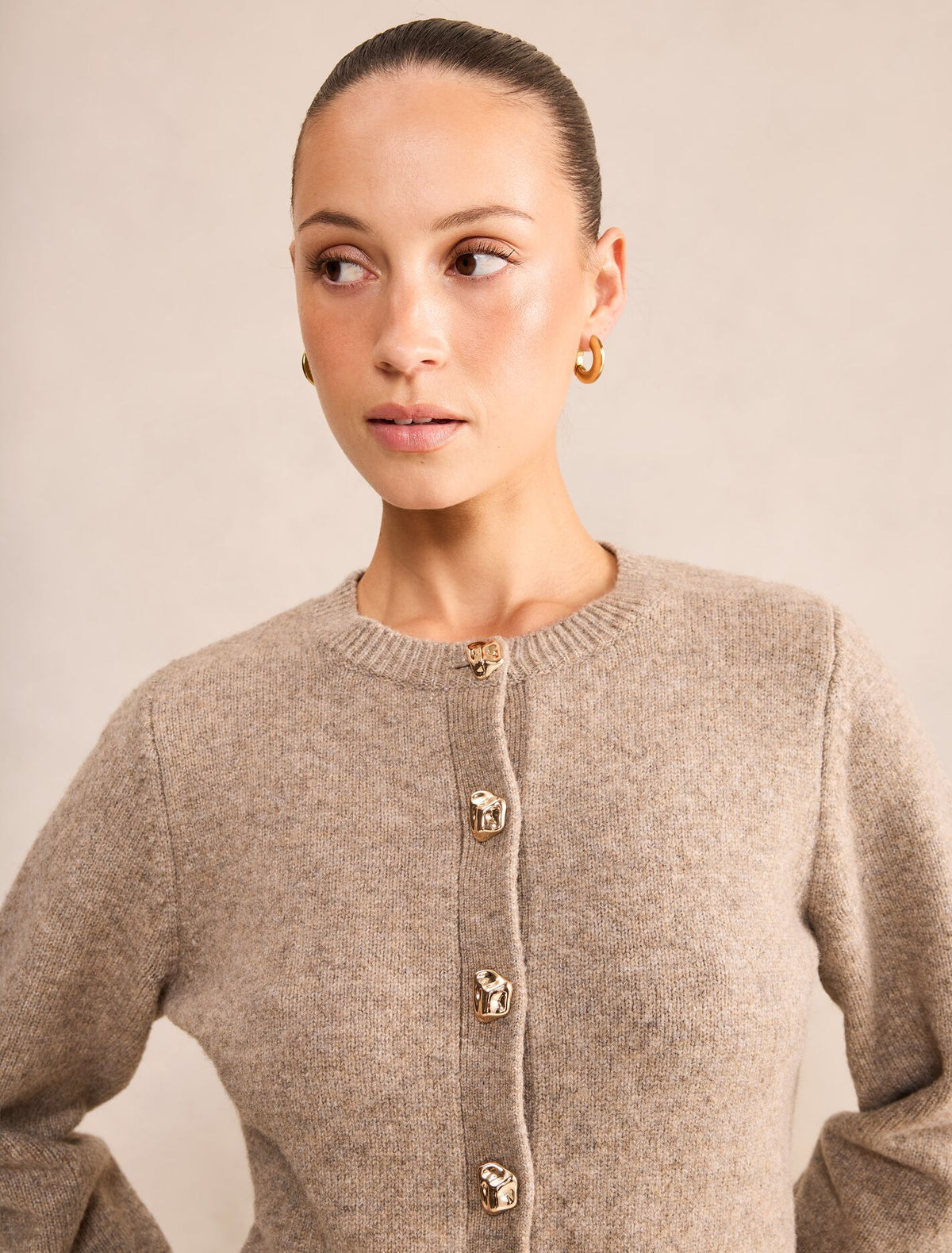 Lottie Petite Button Detail Cardigan
