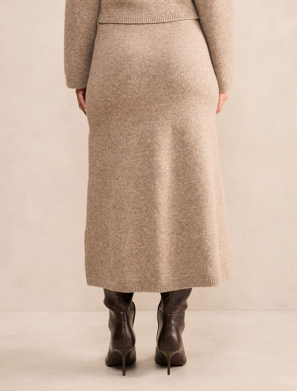 Lottie Petite Knitted Midi Skirt