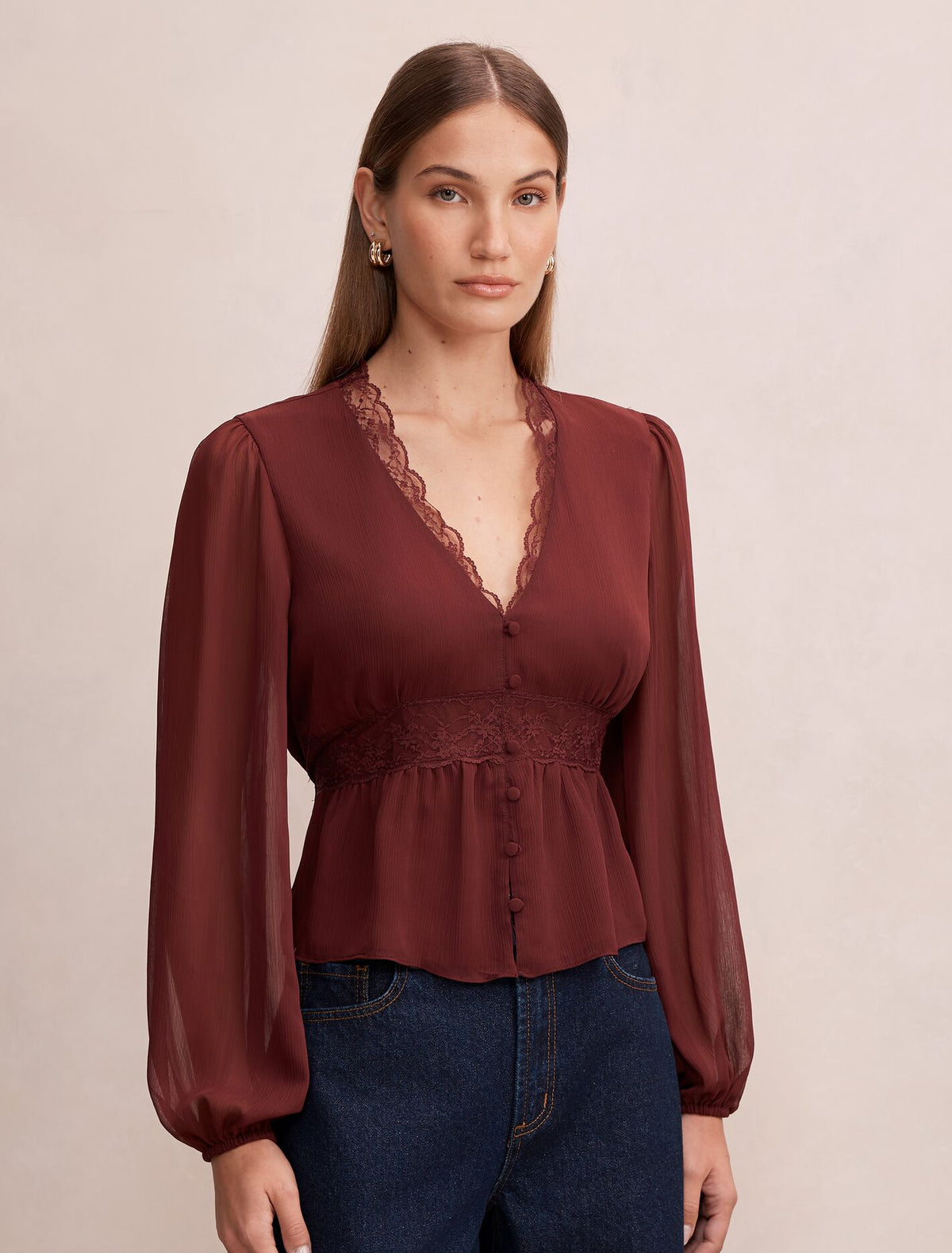 Matilda Lace Detail Blouse