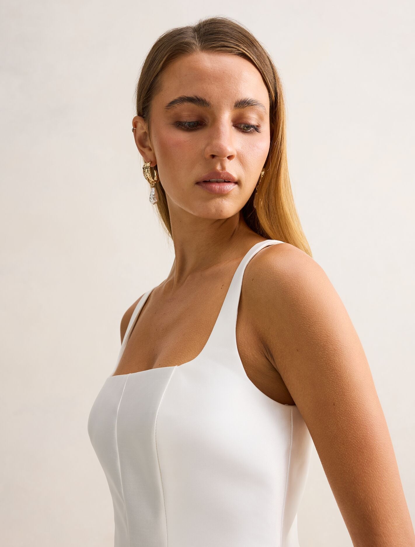 Kaitlyn Structured Satin Mini