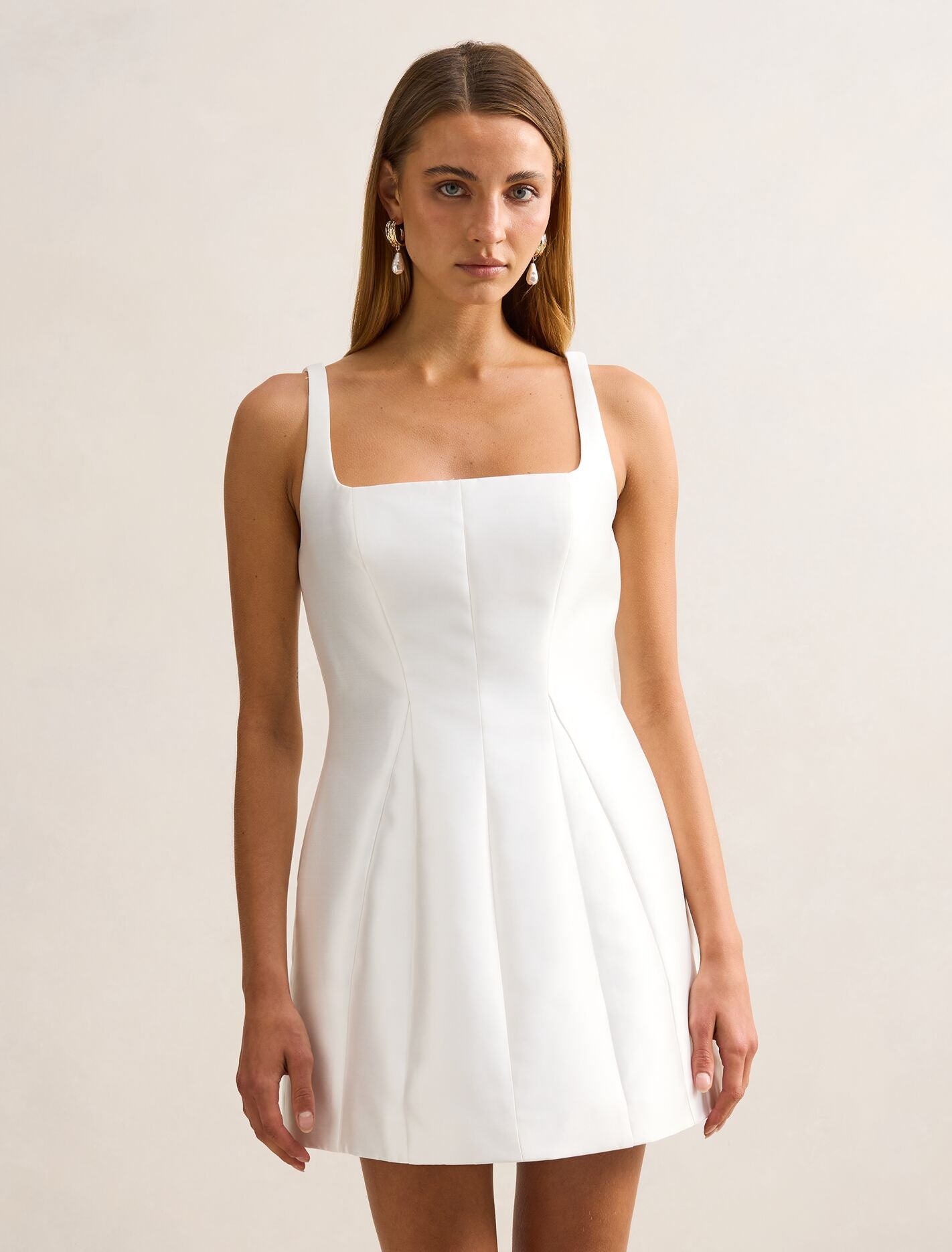 Kaitlyn Structured Satin Mini