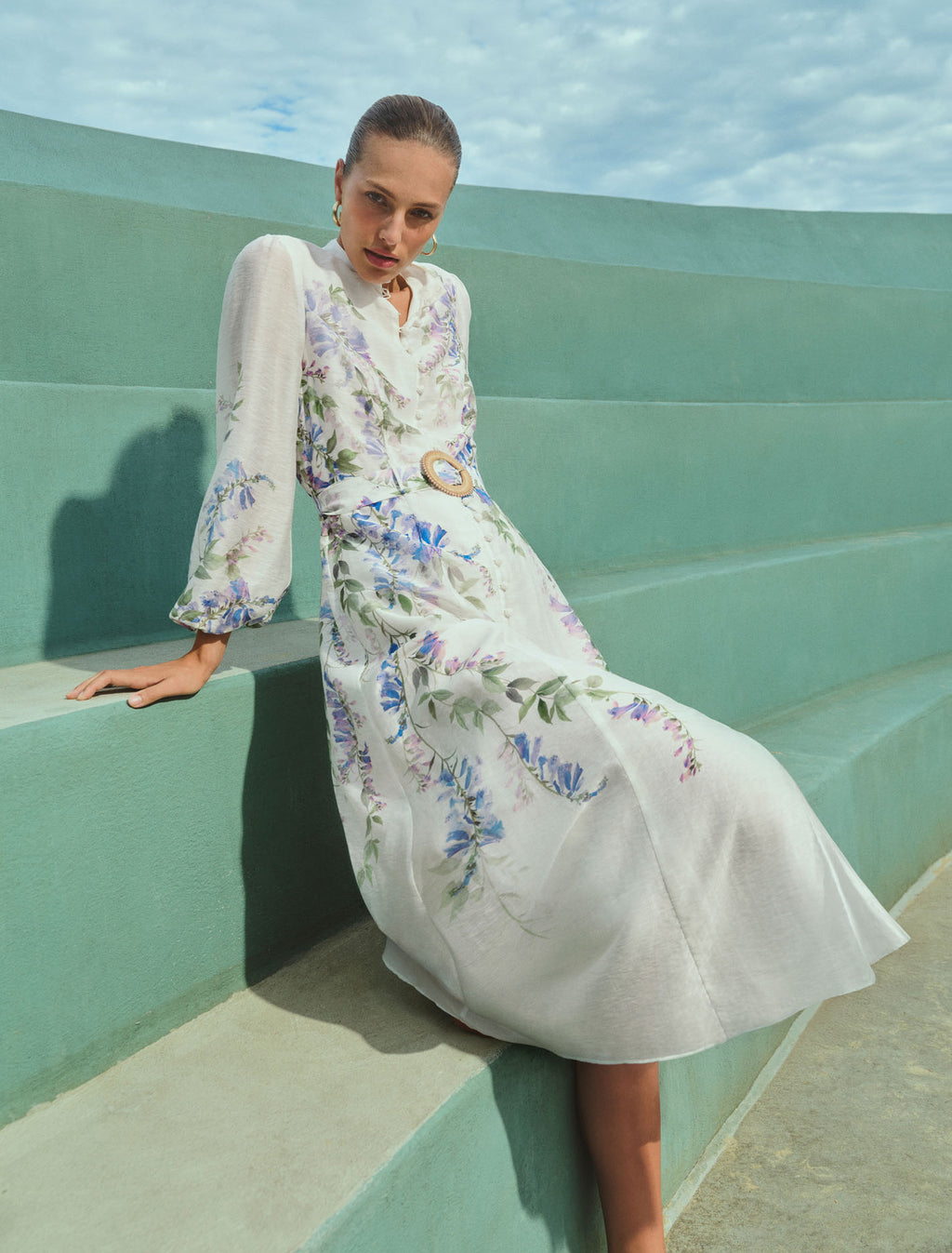 Sheridan Placement Print Midi