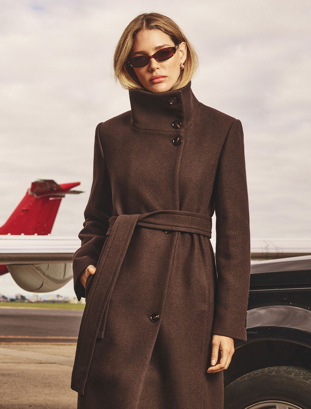 Rue Funnel Neck Coat